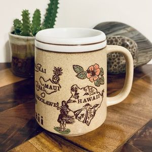 🌺 Vineage Floral Flower Hawaii Mug Tea Coffee Cup🌺